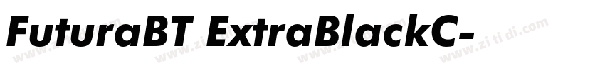 FuturaBT ExtraBlackC字体转换